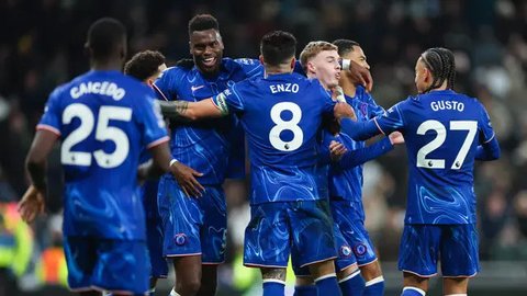 FOTO: Diwarnai Drama 7 Gol, Chelsea Gulung Tottenham Lewat Comeback Spektakuler