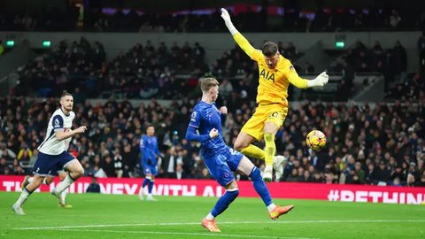 FOTO: Diwarnai Drama 7 Gol, Chelsea Gulung Tottenham Lewat Comeback Spektakuler