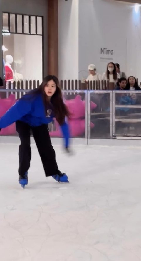 Diam-Diam Safeea Anak Mulan Jameela dan Ahmad Dhani Ternyata Jago Main Ice Skating, Tunjukan Aksi Berputar di Atas Es