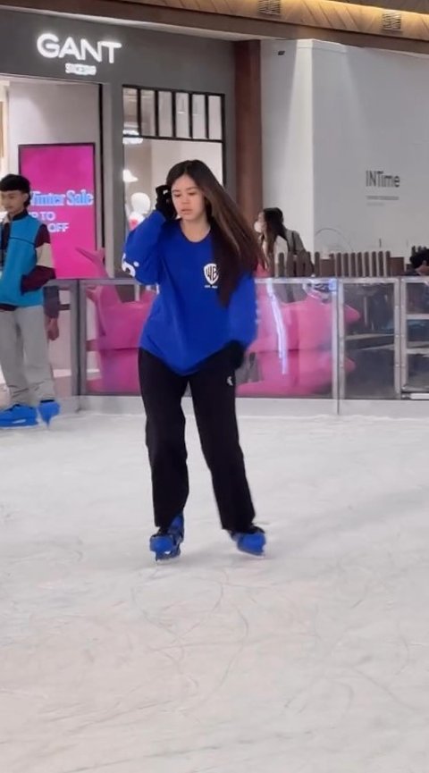 Diam-Diam Safeea Anak Mulan Jameela dan Ahmad Dhani Ternyata Jago Main Ice Skating, Tunjukan Aksi Berputar di Atas Es