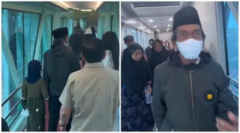 Pak Sunhaji Penjual Es Teh Viral Berangkat Umroh Bersama Keluarga, Warganet Ikut Gembira