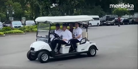 Prabowo Mendadak Sidak Istana, Keliling Naik Buggy Car Disopiri Anggota Kopassus TNI Kepercayaan