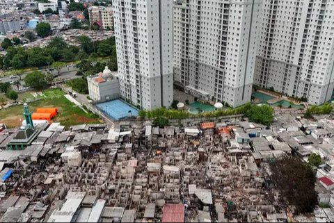 FOTO: Penampakan Ratusan Rumah di Kemayoran Ludes Terbakar, Ribuan Orang Terpaksa Mengungsi