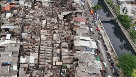 FOTO: Penampakan Ratusan Rumah di Kemayoran Ludes Terbakar, Ribuan Orang Terpaksa Mengungsi