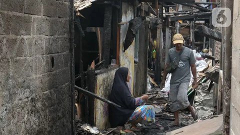 FOTO: Penampakan Ratusan Rumah di Kemayoran Ludes Terbakar, Ribuan Orang Terpaksa Mengungsi