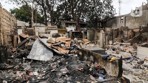 FOTO: Penampakan Ratusan Rumah di Kemayoran Ludes Terbakar, Ribuan Orang Terpaksa Mengungsi