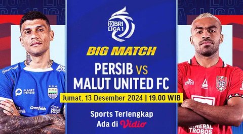 Prediksi Pertandingan Persib Bandung Vs Malut United Hari ini, 13 Desember 2024