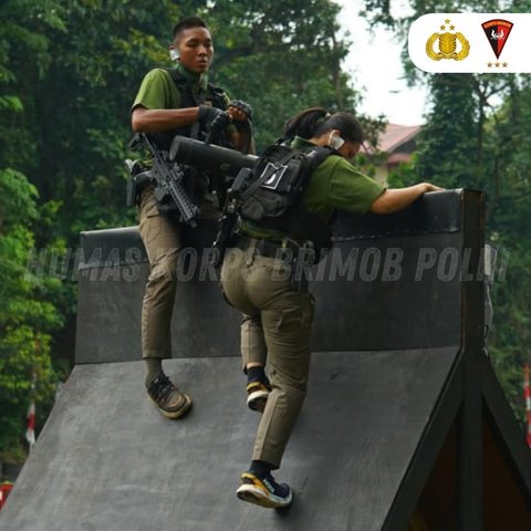 Sosok Bripda Stefanie Sinaga, Satu-Satunya Polwan Taklukan Brimob Challange Saingannya Para Polisi