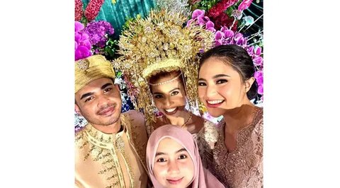 6 Potret Kebahagiaan Pernikahan Adik Marshanda Adrian Hashfi, Ada Sienna Tampil Cantik Anggun Berhijab