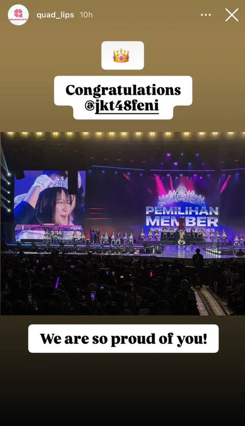 Sosok Feni JKT48, Juara Senbatsu Sousenkyo yang Pecahkan Rekor Baru