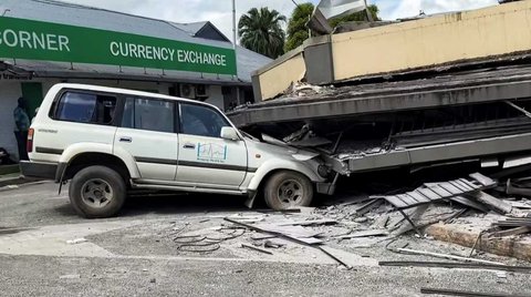 FOTO: Gempa Dahsyat Guncang Vanuatu, Bangunan Hancur dan Mayat-Mayat Tergeletak di Jalanan