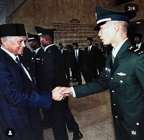 Kini Sudah Pecah Bintang, Ini Momen Brigjen Frega Wenas Jadi Perwira TNI Disalami BJ Habibie