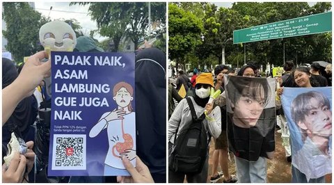 6 Potret K-Popers Indonesia Ikut Demo Tolak Kenaikan PPN 12 Persen, Semua Fandom Bersatu Kompak Bawa Lightstick