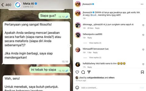 Ngakak Kocak, 10 Artis Ini Jajal Chat dengan Meta AI, Jawabannya Bikin Geleng-Geleng Kepala: Nama Asli Aming jadi Sumanto