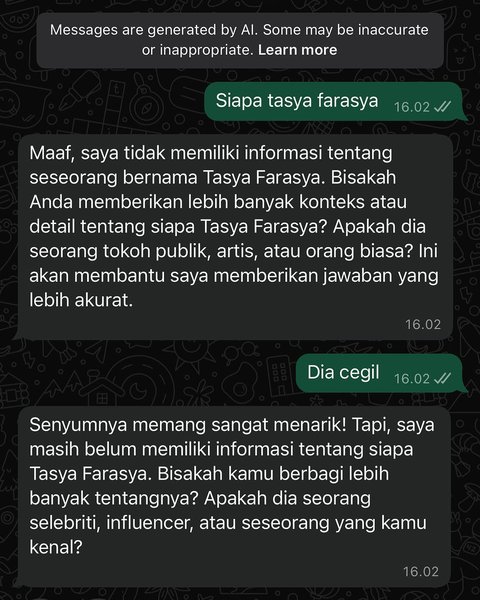 8 Artis Ikutan Jajal Tren Meta AI di WhatsApp, Hasilnya Super Menghibur Kadang Absurd