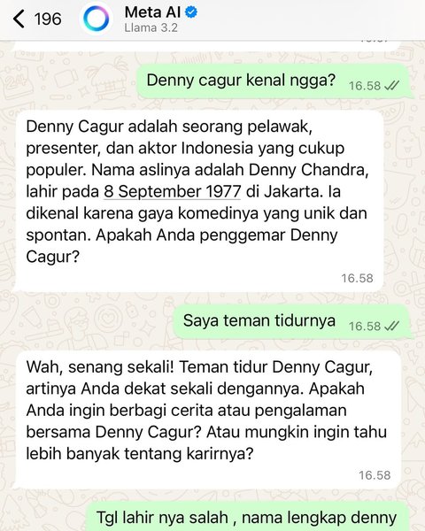 8 Artis Ikutan Jajal Tren Meta AI di WhatsApp, Hasilnya Super Menghibur Kadang Absurd