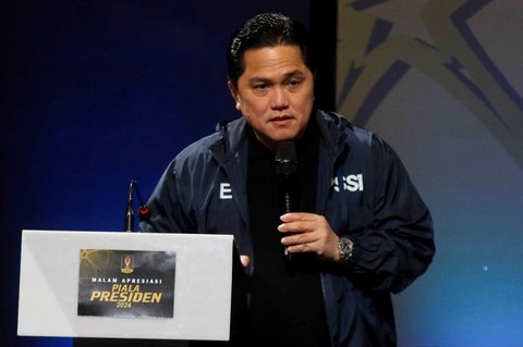 FOTO: Malam Apresiasi Piala Presiden 2024, PSSI Terima Dana Rp31,9 Miliar untuk Timnas Indonesia