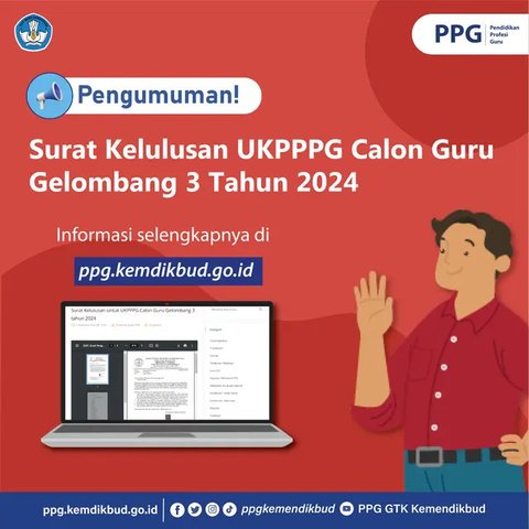 Panduan Cek Pengumuman Kelulusan PPG Piloting 3, Lengkap dengan Linknya