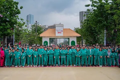 6 Potret Keseruan Rizky Ridho, Fajar Sadboy hingga Susi Susanti Ikut Main 'Red Light Green Light' Ala Squid Game di GBK