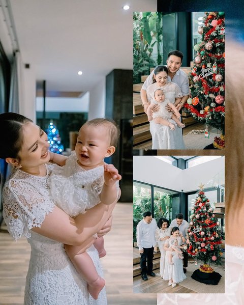 Momen Jessica Mila Rayakan Natal Bersama Keluarga Otto Hasibuan di Villa Mewah, Potret Baby Kyarra Jadi Sorotan