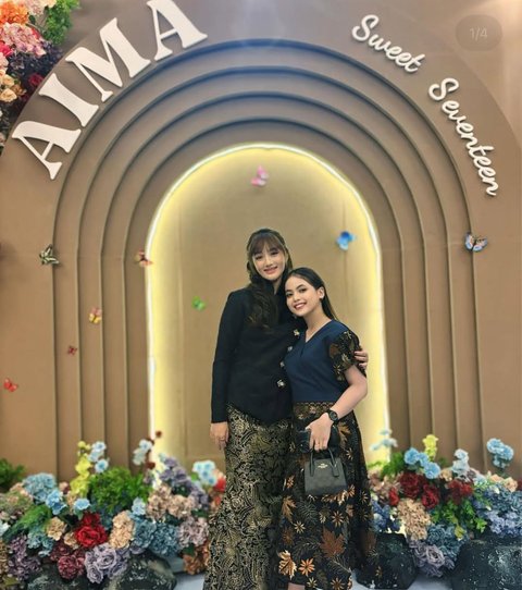 Gaya Elegan Putri Isnari saat Hadiri Pesta Ulang Tahun Aima Sang Adik, Tampil Cantik dan Anggun dengan Gaun Batik