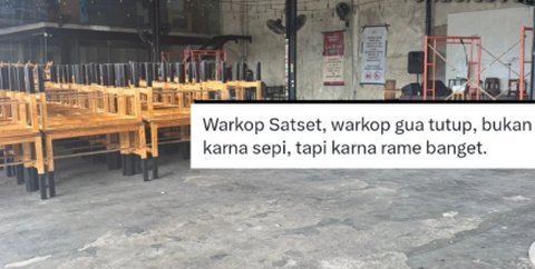 Curhat Pemilik Warkop Warungnya Terpaksa Tutup Padahal Ramai Banget, Alasannya 'Jahat'