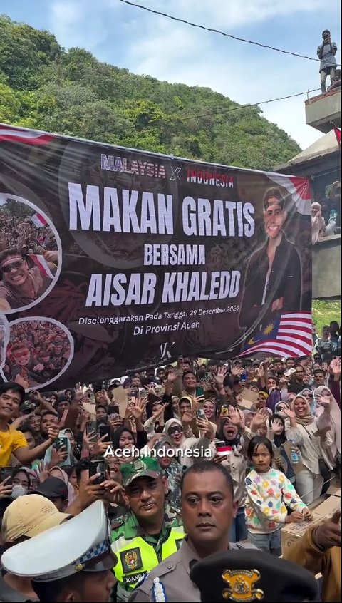 Momen Kedatangan Aisar Khaled di Aceh, Disambut Meriah Warga Bak Kedatangan Presiden