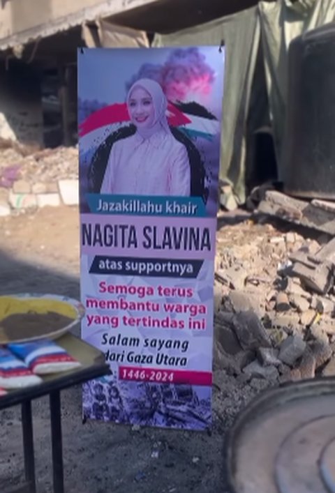 Ada Foto Nagita Slavina di Gaza Palestina, Kebaikannya Panen Pujian