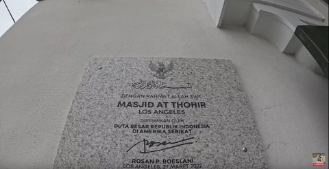 Megah, Potret Masjid At-Thohir di Los Angeles di Sambangi Ustaz Das'ad Latif