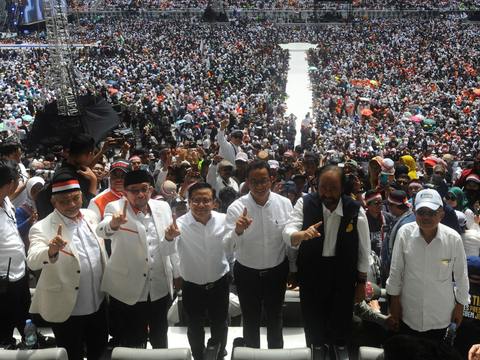 FOTO: Lautan Massa Pendukung Anies Penuhi JIS, Gemuruh Suara Seruan Perubahan Menggema