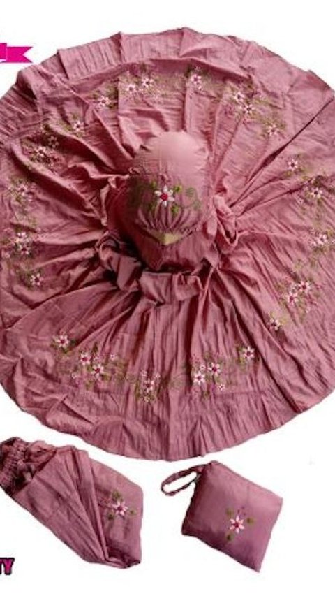 Muvida: Embroidered Ribbon Parachute Mukena 