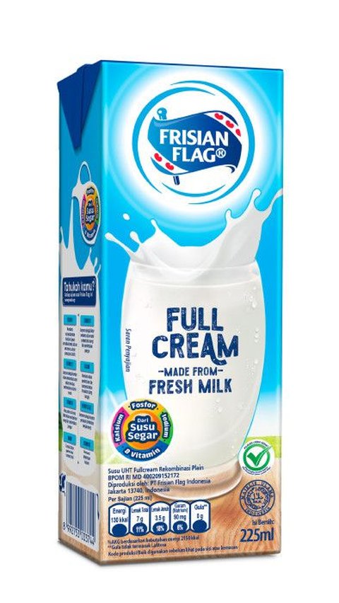 6. Frisian Flag UHT Full Cream Milk