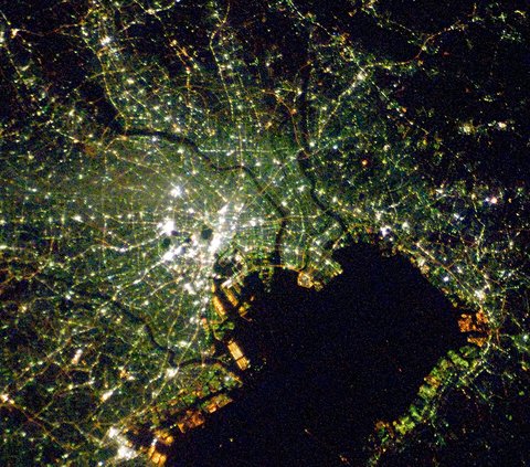 The Beauty of 10 Night Landscape Photos of Cities in Various Parts of the World Taken from Satellites, Including Gaza and Indonesia