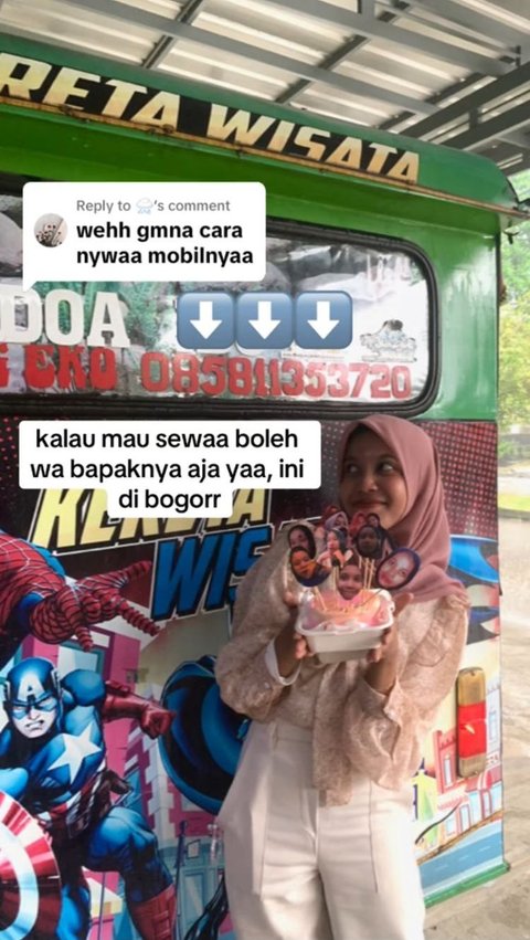 Sewa Odong-odong untuk Jemput Temannya yang Ulang Tahun, Momen Kejutan Ultah Ini Viral Curi Perhatian