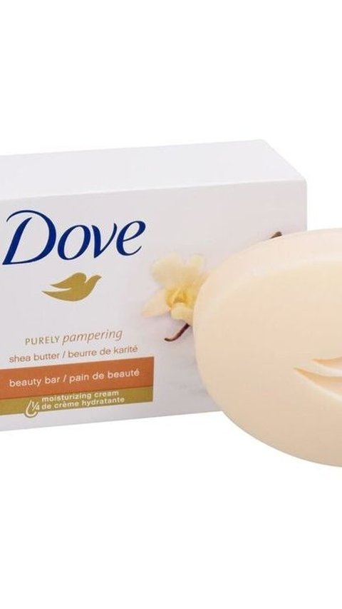 8. Dove Purely Pampering Shea Butter Beauty Bar<br>