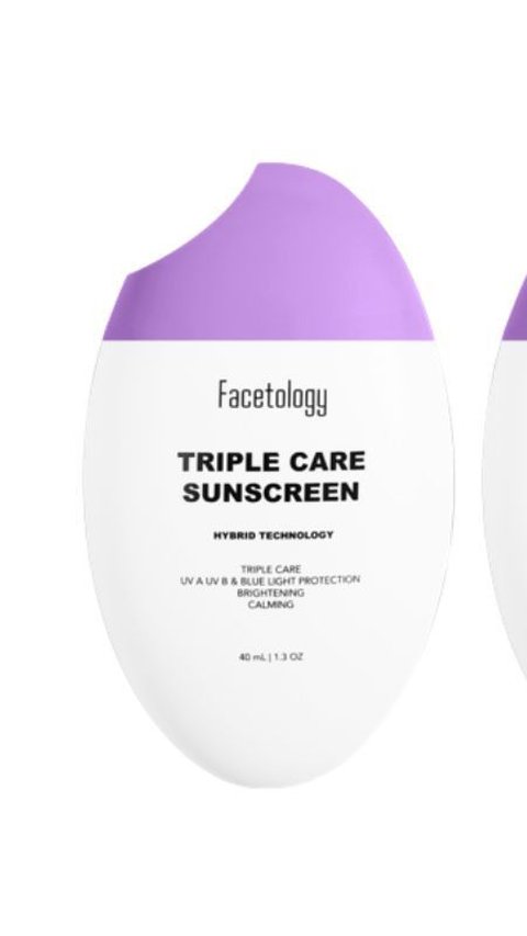 9. Facetology Triple Care Sunscreen<br>