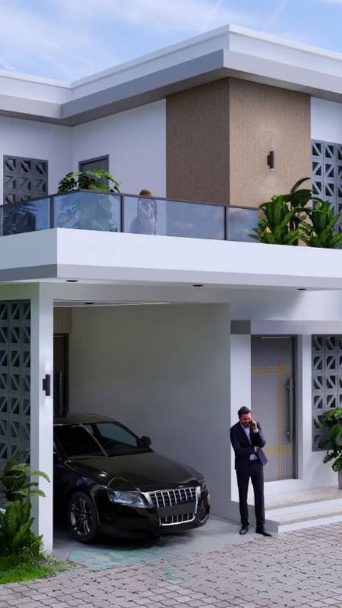 Desain Rumah 7x9 Tampak Depan Lengkap dengan Garasi