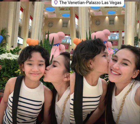 Potret Ayu Ting Ting dan BIlqis Liburan di Amerika Serikat, Netizen Gemas 'Menciptakan Bestie dari Rahim Sendiri'