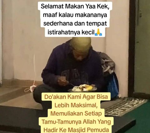 Beri Kasur untuk Istirahat hingga Makanan, Momen Pemuda Temui Kakek yang Bersepeda Ingin Ikuti Pengajian di Masjid Ini Curi Perhatian