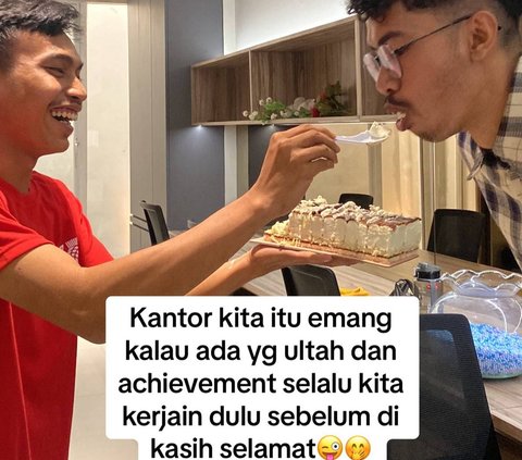 Sempat Dibuat Panik karena Melakukan Kesalahan, Momen OB Dapat Kejutan Ultah dari Para Karyawan Kantor Ini Bikin Haru