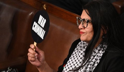 Aksi berani Rashida Tlaib di tengah pidato Netanyahu ini menjadi sorotan.