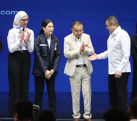 FOTO: Angela Tanoesodibyo Resmi Jadi Ketum Partai Perindo Gantikan Hary Tanoe