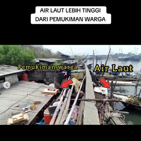 Penampakan Perumahan Warga di Kampung Aquarium Lebih Rendah dari Air Laut, Sungguh Mengerikan