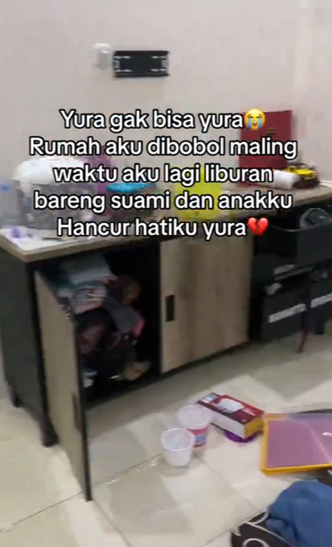 Bikin Nyesek, Wanita Ini Perlihatkan Rumahnya yang Dibobol Maling saat Ditinggal Liburan Bareng Keluarga