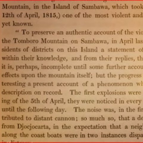 Sejarah Letusan Dahsyat Gunung Tambora, Lenyapkan Tiga Kerajaan hingga Julukan Pompeii dari Timur