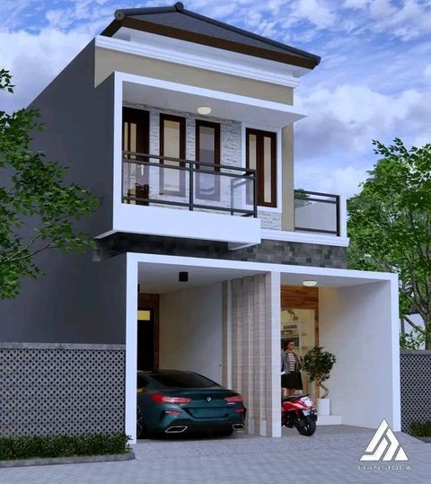 14 Inspirasi Desain Rumah Minimalis 2 Lantai Type 36, Meski Mungil Tapi Kesannya Megah dan Mewah