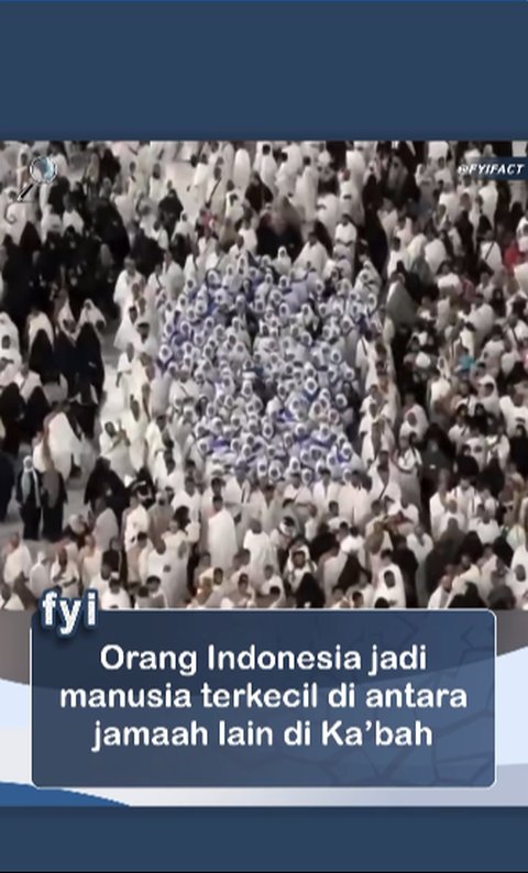 Penampakan Jemaah Asal Indonesia Jadi Manusia Terkecil di Depan Kabah Jadi Sorotan, ini Potretnya