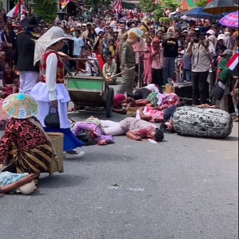 Penuh Keseruan, Momen Karnaval Juang 45 di Wakatobi Ini Curi Perhatian