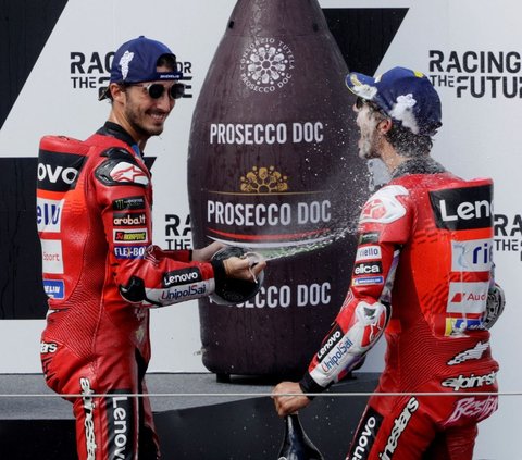 FOTO: Momen Bagnaia Juara MotoGP Austria 2024 hingga Aksi Tak Terduga Marc Marquez Salip 9 Pembalap