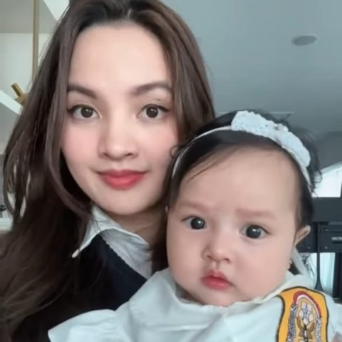 6 Potret Lucu Baby Launa Anak Sabrina Anggraini dan Belva Devara Pakai Seragam SMP, Gemesin Banget!